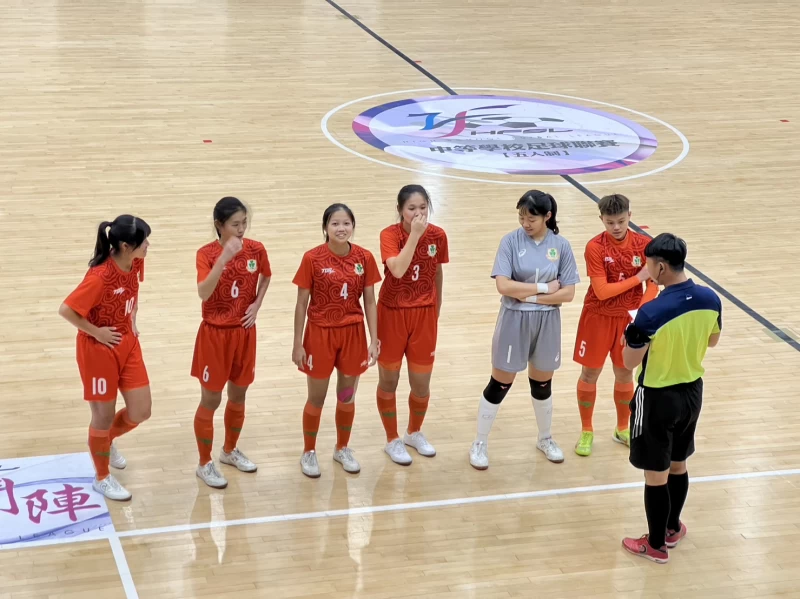 新北高中女足今年也參加中學五人制聯賽。官方提供