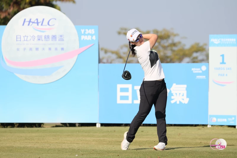 第一回合旅美好手李旻以69桿-3單獨領先。Tlpga提供/葉勇宏攝