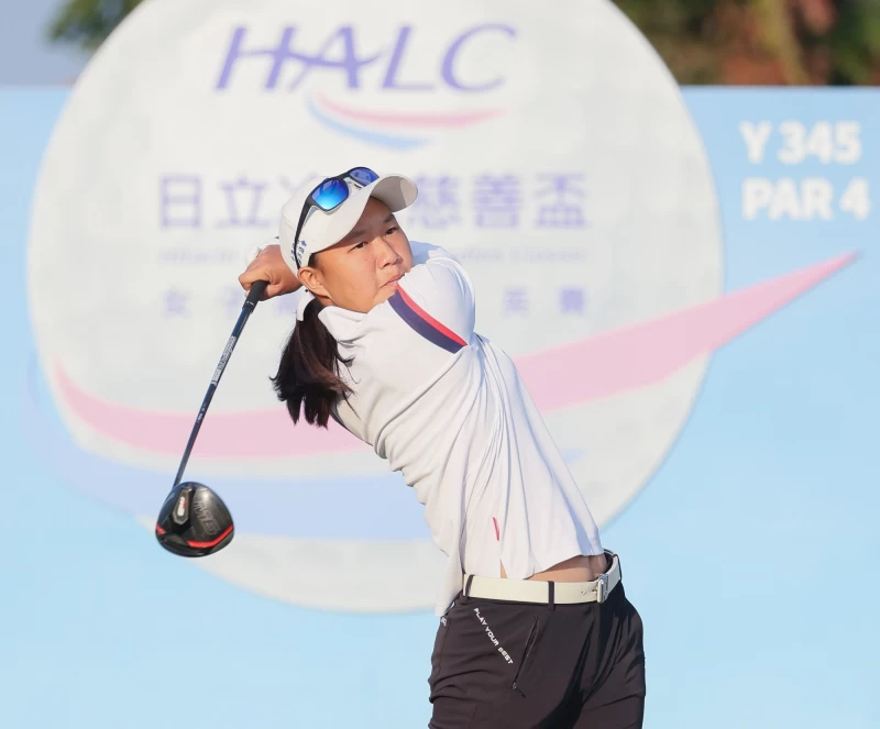 第一回合業餘選手吳純葳以71桿-1暫並列第六。Tlpga提供/葉勇宏攝