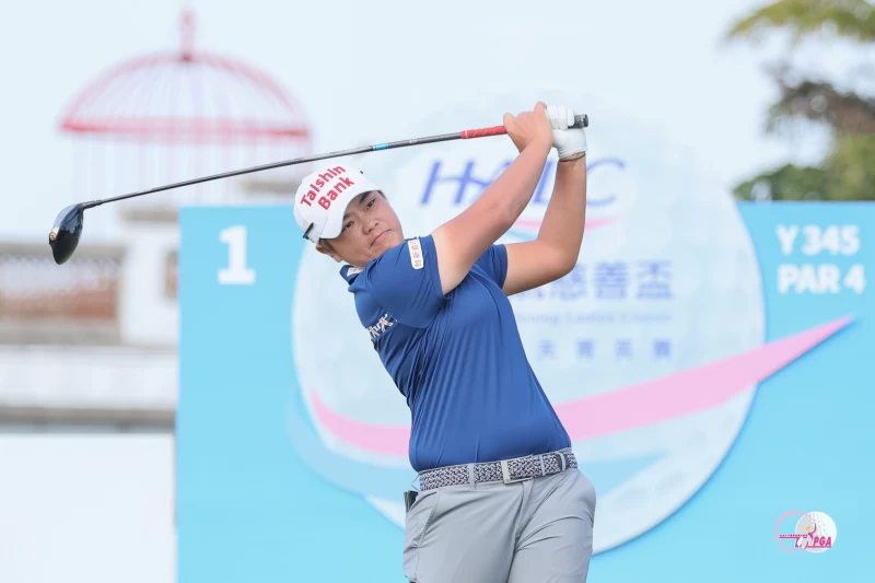 錢珮芸第二回合打出68桿-4，以兩回合總桿140桿-4，暫排第三。Tlpga提供／葉勇宏攝