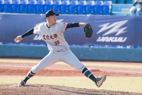 黃子豪先發6局奪勝。大專體總提供