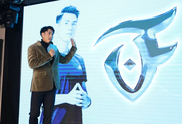 楊俊瀚介紹FUTING CUP 60公尺速度挑戰賽。官方提供