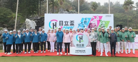 日立盃3power高爾夫球賽3隊選手開幕式。Tlpga提供/葉勇宏攝