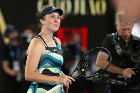 第一次打澳網會內賽的捷克19歲小將諾絲科娃(Linda Noskova)創下多項紀錄。法新社