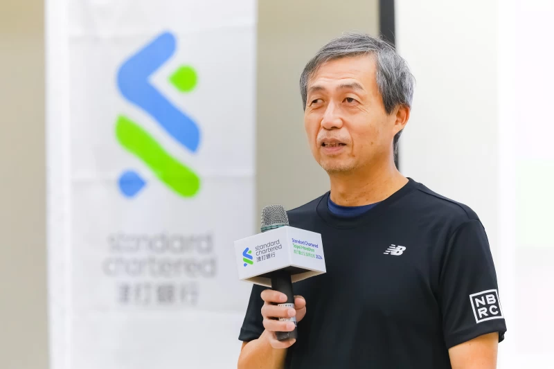 2024渣打馬視障陪跑訓練營邀請視障跑者周志柔蒞臨現場分享。大會提供