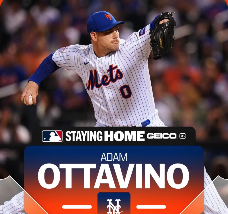 紐約大都會昨天簽回「滑球王子」奧塔維諾（Adam Ottavino）。摘自MMLB推特