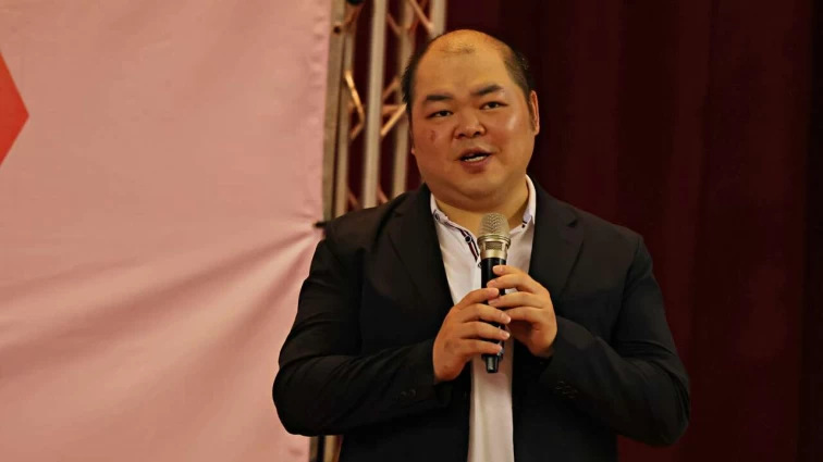 中華民國五人制足協秘書長林政毅,期許台灣參與2025女子五人制足球世界盃。大會提供