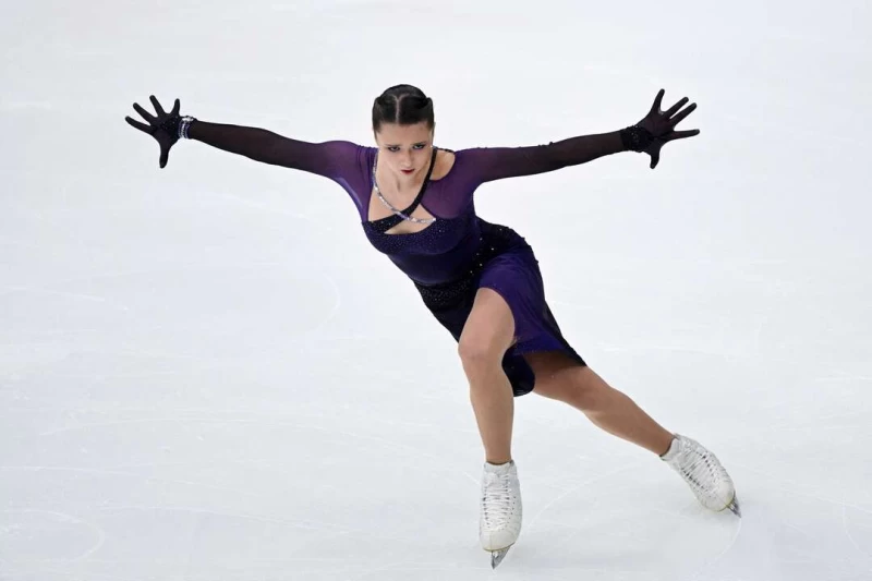 被禁賽4年的俄羅斯花式滑冰運動員瓦利耶娃(Kamila Valieva)。法新社