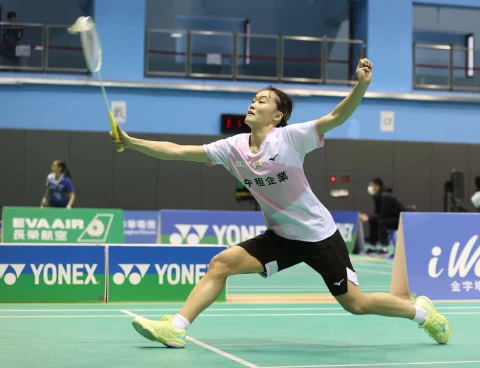 許玟琪復仇拿下一點,但可惜沒能獲勝。資料照片