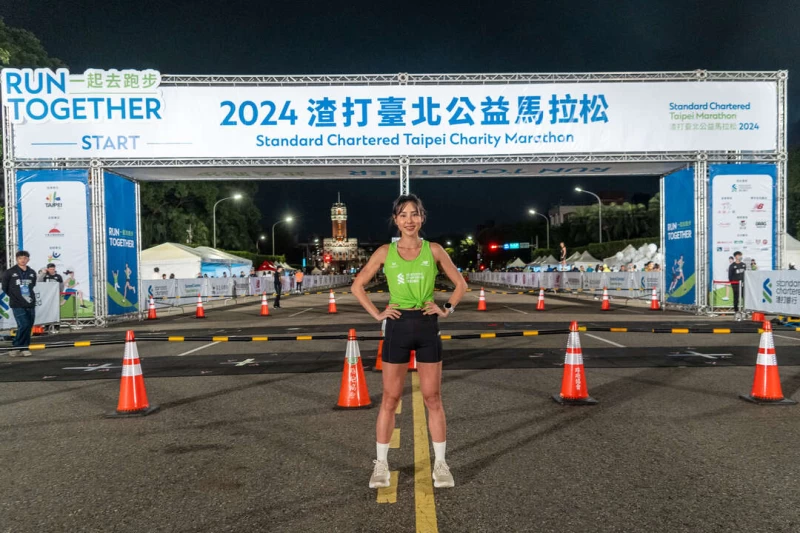 運動女神房思瑜重返賽道吸引大批粉絲在起點等候。大會提供