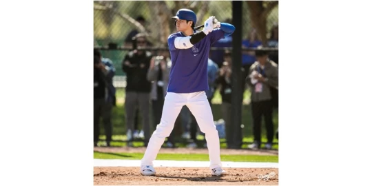 大谷翔平周三將首度上場。摘自道奇推特