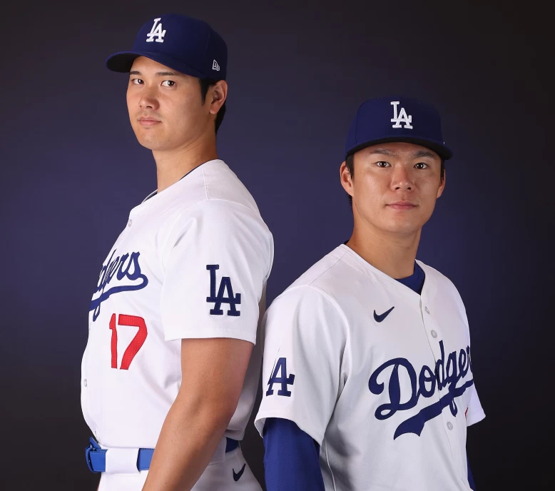 道奇大谷翔平和山本由伸。 摘自大聯盟推特