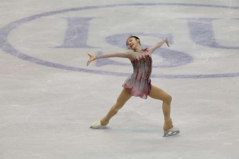 14歲蔡玉鳳完成世青賽初體驗。李天助攝