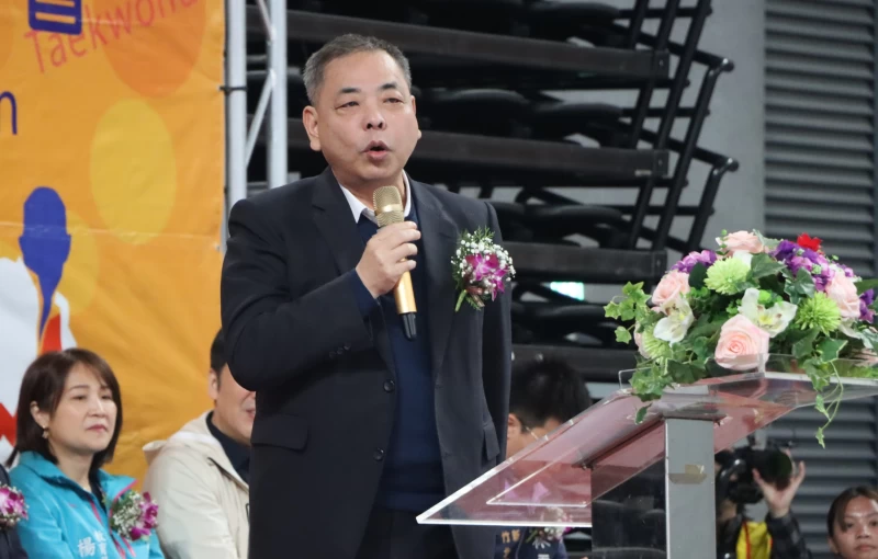 新竹縣副縣長陳見賢在開幕典禮代表楊文科縣長致詞。大會提供