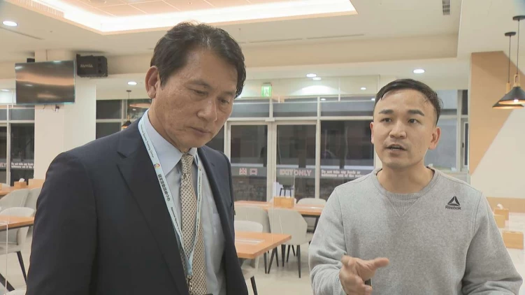 國訓新任執行長龔榮堂(右)和營養師潘奕廷。官方提供