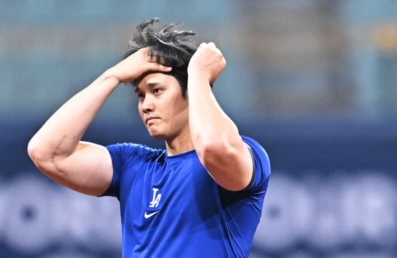 大谷翔平要媒體別再問跟他妻子有關的事。法新社