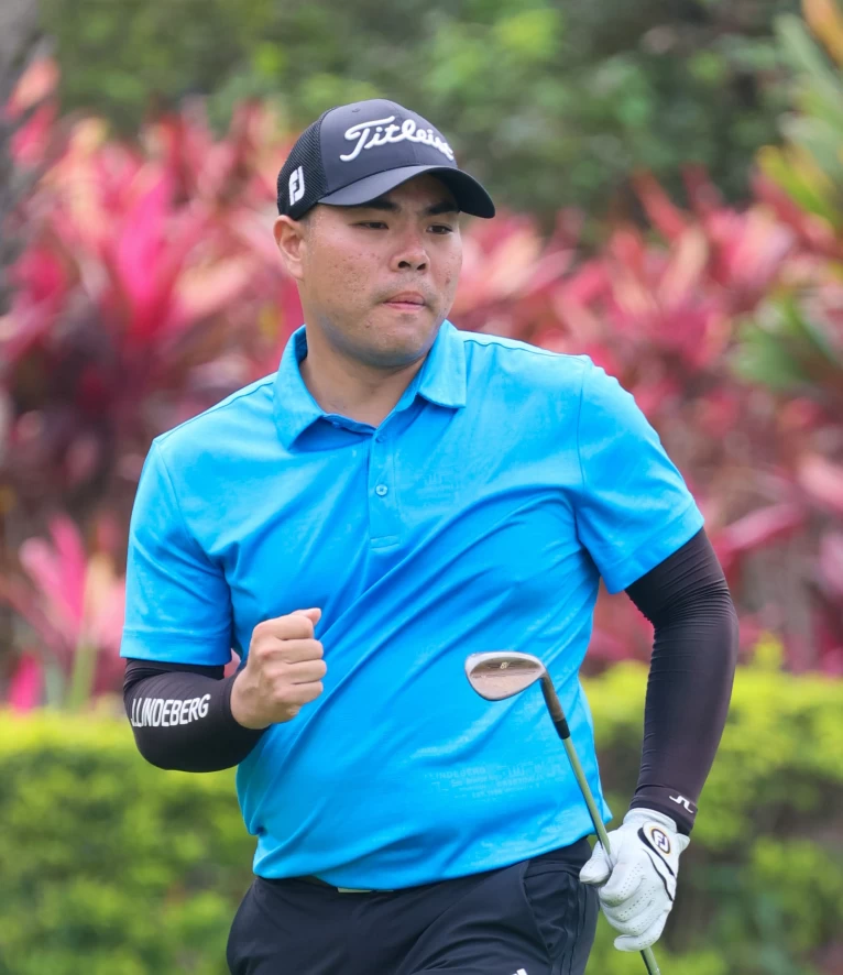 陳傑生以67桿-5暫並列第四。Tpga/林聖凱攝影