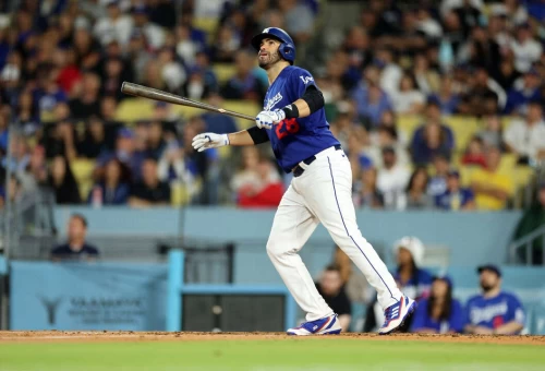 自由市場老將強打馬丁尼茲(J.D. Martinez)。法新社