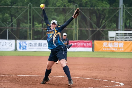 黃蜂洋投Alyson開幕一日兩勝。(圖:中華壘協提供)