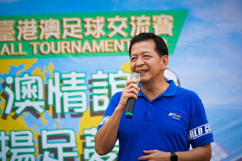 陸委會港澳蒙藏處處長兼策進會秘書長盧長水，親自到場為各隊加油打氣。大會提供