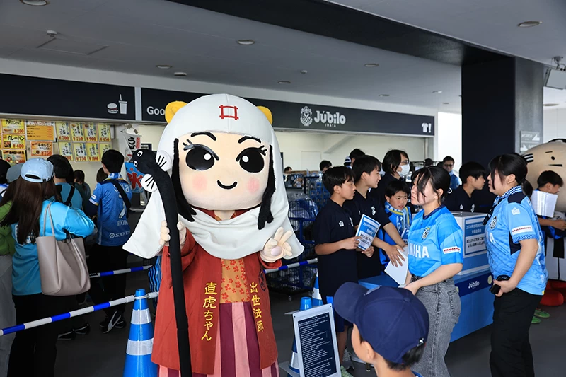 盤田喜悅4月13日主場迎戰名古屋鯨魚的賽事中,特地為花蓮災區舉辦募款活動。足協提供