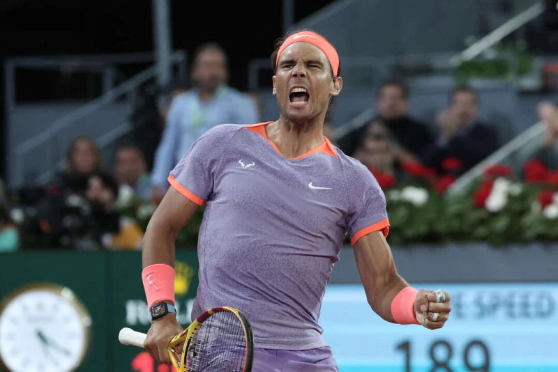 前世界球王納達爾(Rafael Nadal)復仇獲勝。法新社