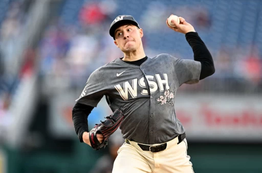 華盛頓國民先發投手柯賓(Patrick Corbin)。法新社