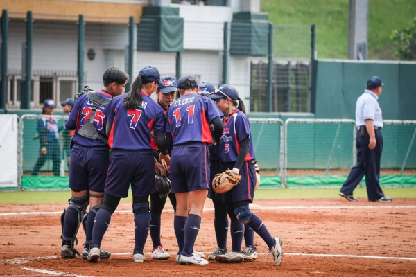中華U18培訓隊在企聯越打越好。(圖:中華壘協提供)