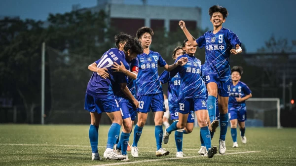 112學年度中等學校足球聯賽11人制 醒吾高中女子組封后。高中體總提供