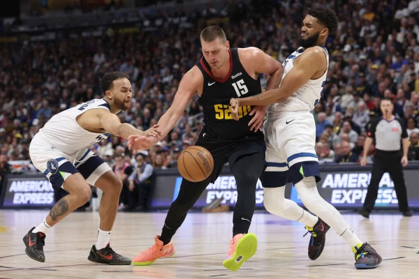 約基奇奪年度MVP,四年內第三度獲肯定。法新社