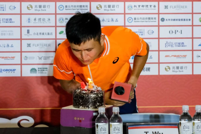 吳東霖度過26歲生日並許願賽事順利。海碩整合行銷提供