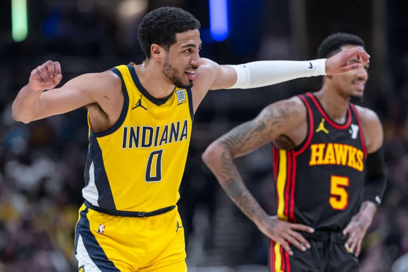溜馬哈利伯頓(Tyrese Haliburton)攻下並列全場最高20分。法新社