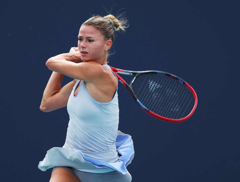 義大利美女球星吉奧爾吉 (Camila Giorgi)突然退休。法新社