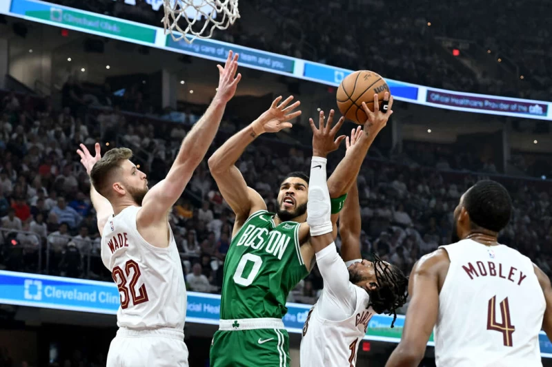 塔圖姆(Jayson Tatum)今天攻下33分。法新社