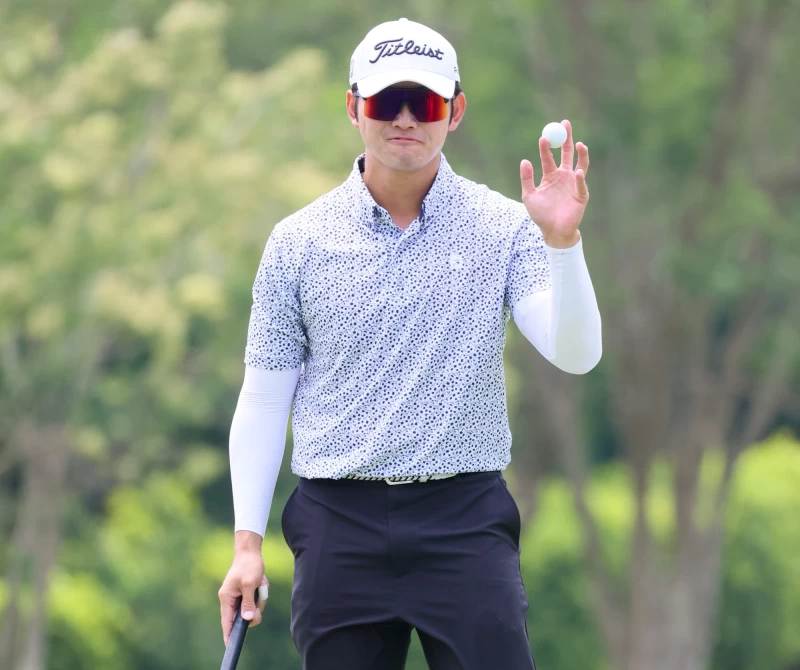 劉永華以兩回合總桿138桿-6暫列第一。Tpga／林聖凱攝影