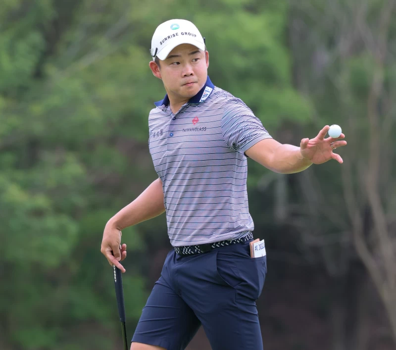 李玠柏以兩回合總桿140桿-4暫並列第二。Tpga／林聖凱攝影