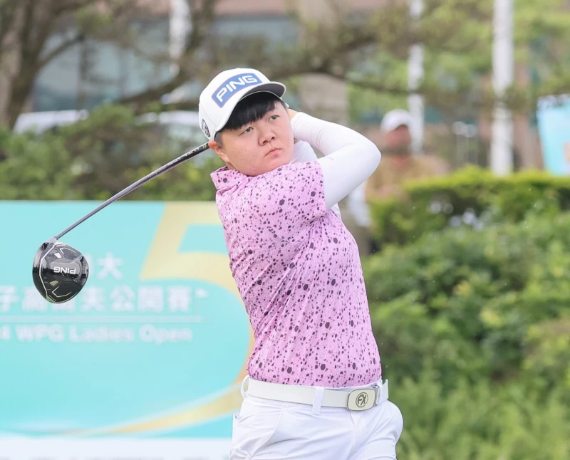石澄璇以三回合總桿211桿-5暫並列第四。Tlpga提供／葉勇宏攝