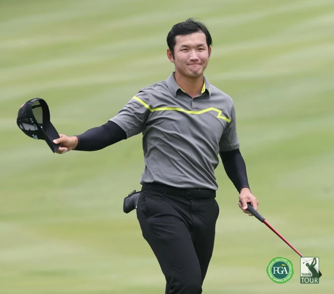 第三回合劉永華在第18洞拿下博蒂重回單獨領先地位。鍾豐榮攝影