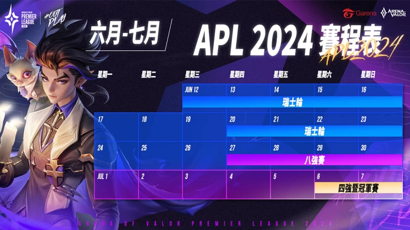 Apl 2024 即將於 6月12日熱血開打。官方提供