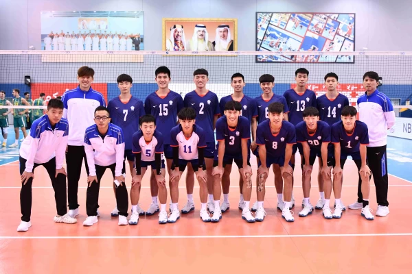中華臺北男子排球代表隊出戰2024亞洲男子排球挑戰盃。Avc提供