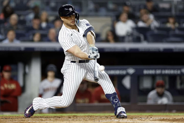 紐約洋基重砲手史坦頓（Giancarlo Stanton）。法新社