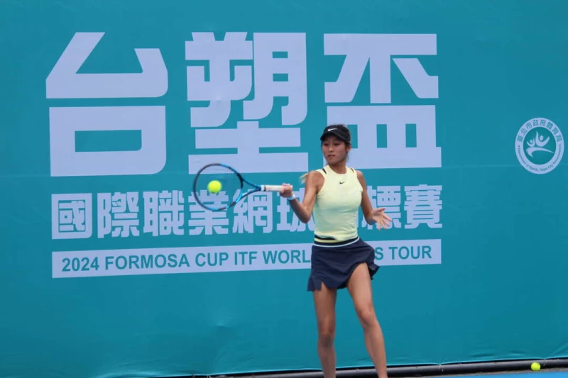 台塑之星選手 朱秝亞 會外賽首輪不敵日本選手遺憾止步。海碩整合行銷提供