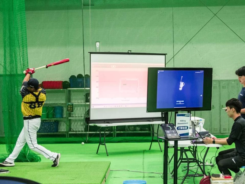 全越運動棒球打擊檢測。臺北市政府體育局提供