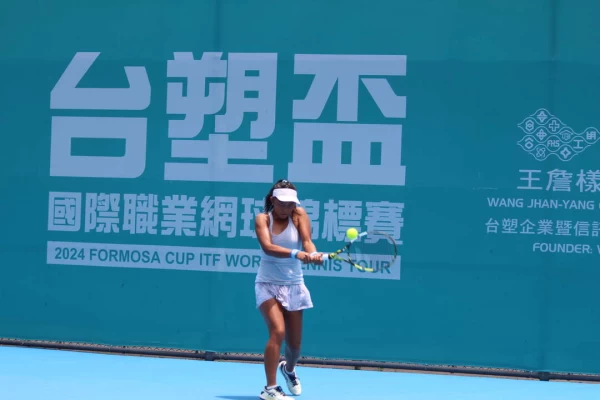 台塑之星蔡宇甯 以直落二不敵日本選手森崎加奈子，會外最終輪止步。海碩整合行銷提供