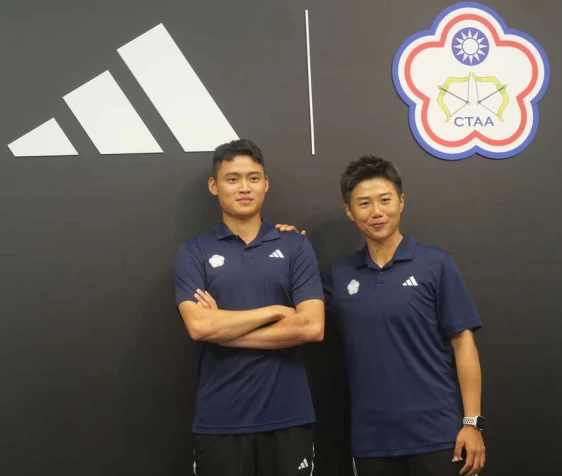 湯智釣(左)、雷千瑩是唯二有奧運驗的巴黎奧運射箭國手。詹健全攝
