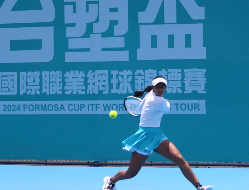 印度選手喬達里Chaudhari 首度來台參賽，八強賽收下對手傷退 首闖台塑盃女單四強。海碩整合行銷提供