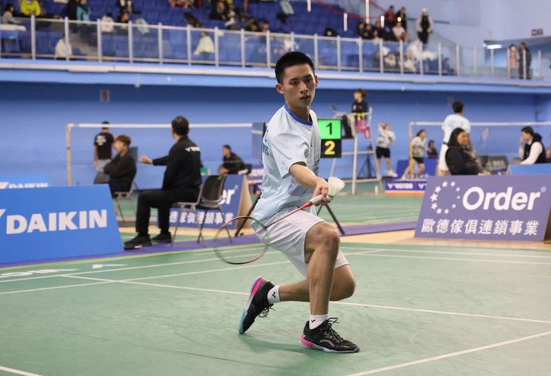 第一次分齡賽U19男單冠軍-合庫泰北高中蘇偉誠。羽協提供