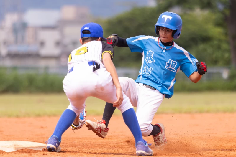 泰坦勇士A只有9名球員應戰。台灣世界少棒聯盟提供