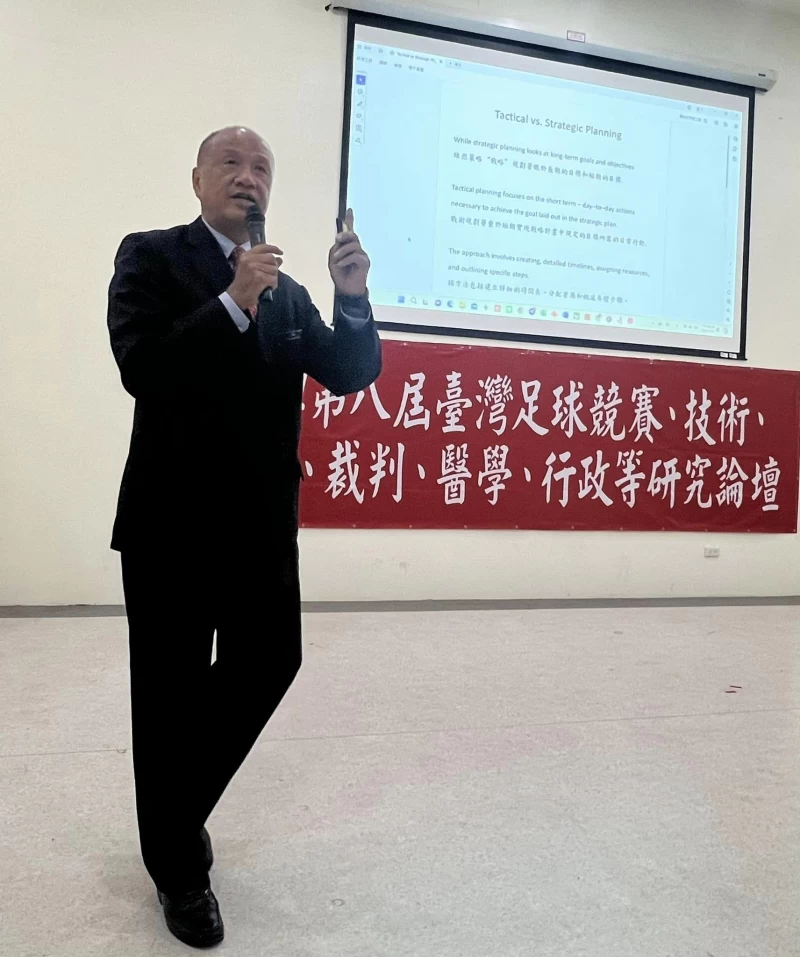 國際競賽官員莊慶坊史上第一次受邀在國內擔任講座。（趙榮瑞提供）