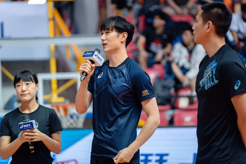 Team Asics日本國家級排球選手柳田將洋表示相當榮幸參與盛會。官方提供